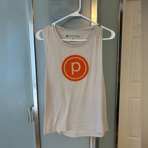 Tan Pure Barre workout tank